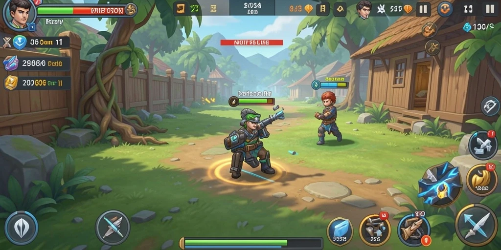 orca128 - Screenshot dari mode multiplayer yang penuh aksi.
